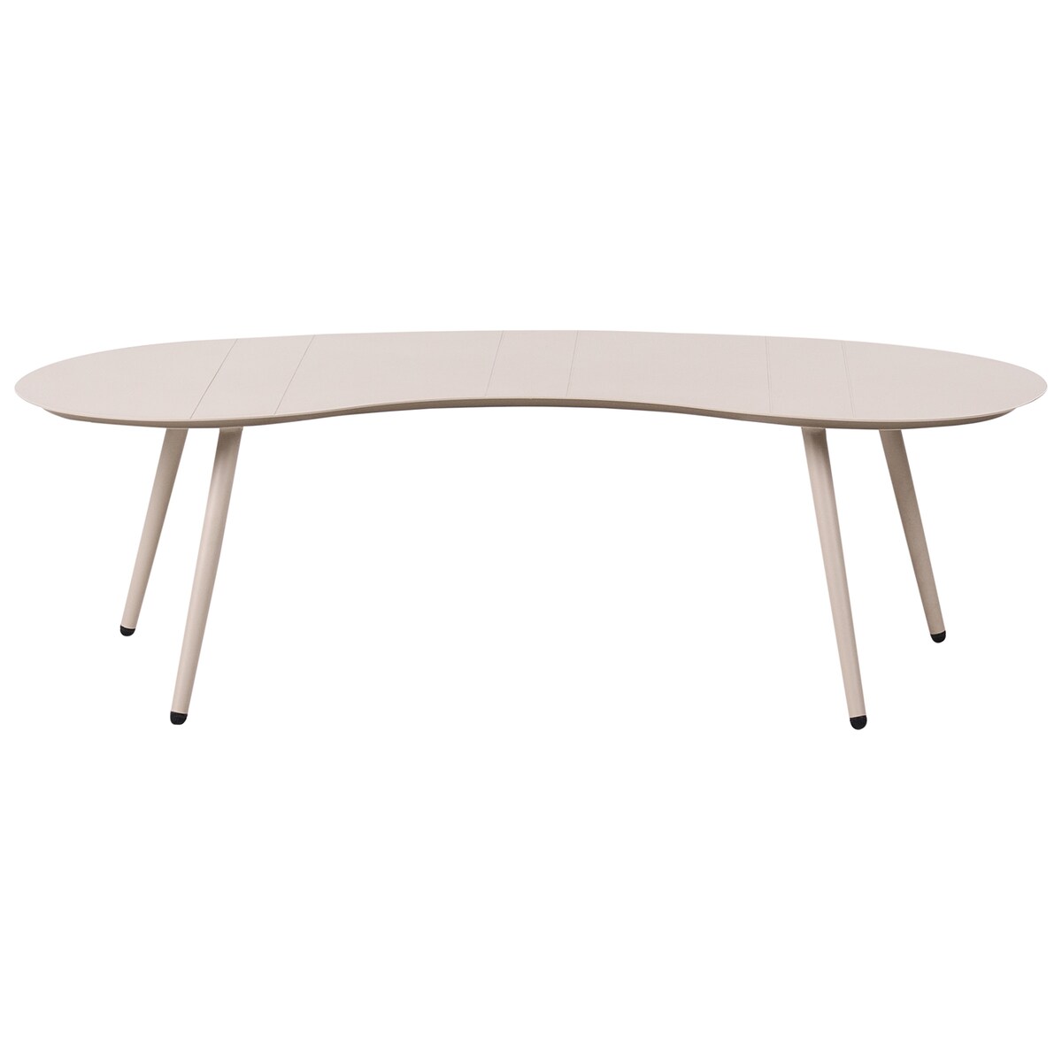 Stolik kawowy ogrodowy PARORI 65 cm 130 cm Metal Beżowy