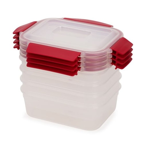 Zestaw 4 pojemników Red Nest Lock Joseph Joseph