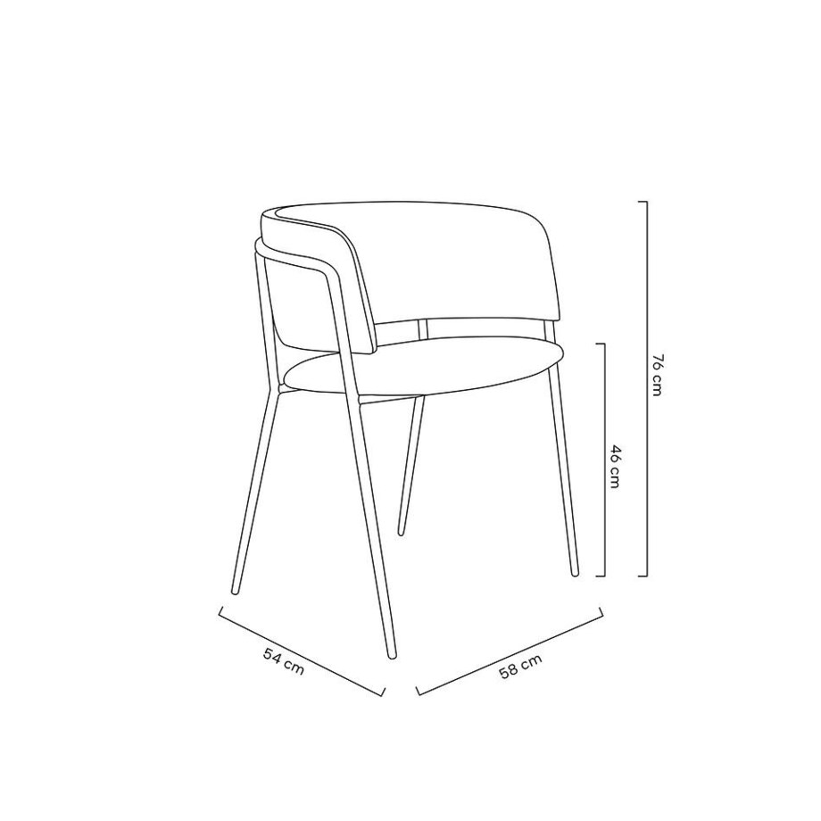 Krzesło welurowe Delta KH1301100121 do jadalni różowe złote