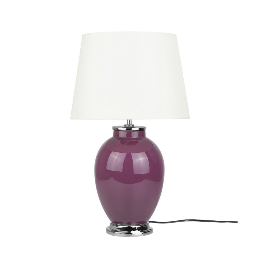 Lampka nocna ceramiczna fioletowa BRENTA