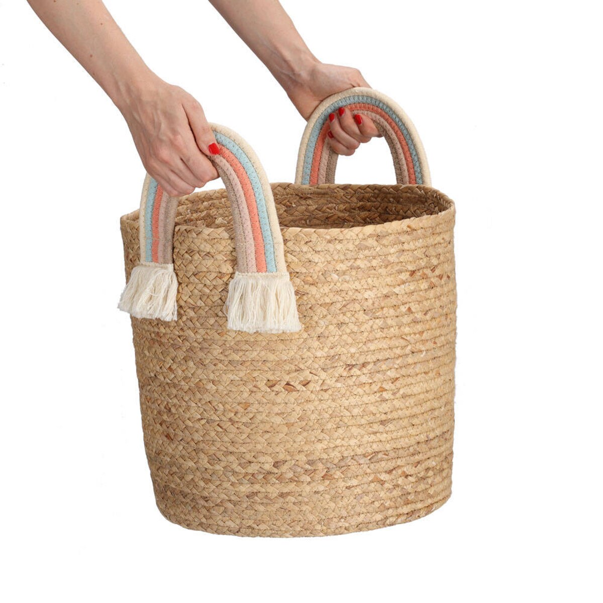 Kosz do przechowywania z plecionej trawy morskiej, Ø 35 cm