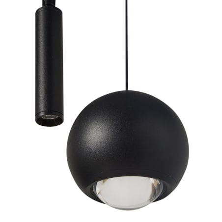 Lampa wisząca LED metalowa 2-punktowa czarna MABOLE
