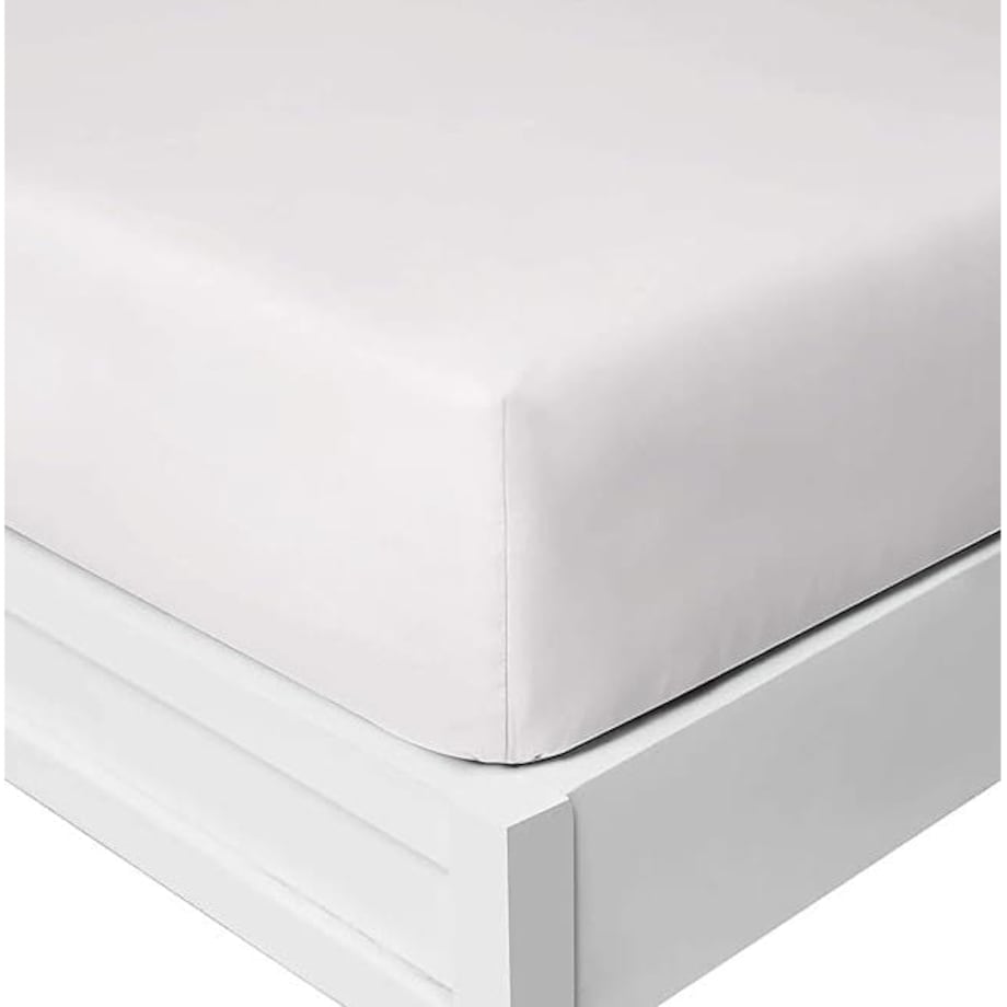 Prześcieradło bawełniane 180x200 cm z tkaniny HOTELOWE NA WYSOKI MATERAC 30CM BIAŁE NA GUMCE
