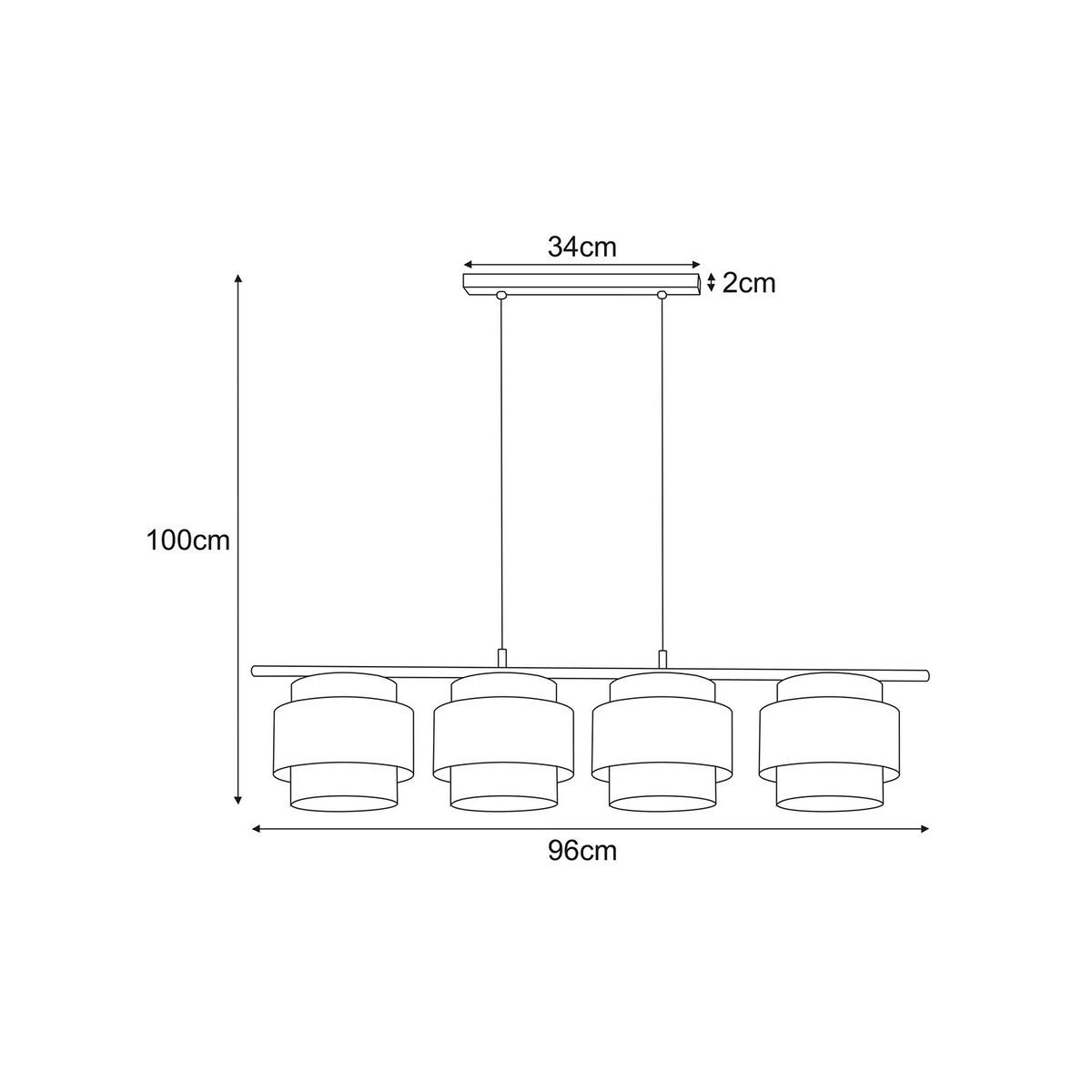 Lampa wisząca K-5233 z serii GATO