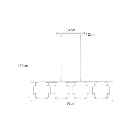 Lampa wisząca K-5233 z serii GATO