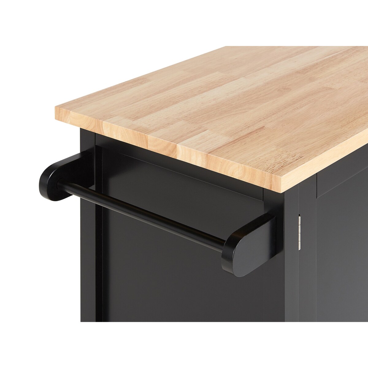 Wózek kuchenny dwudrzwiowy czarny MELE