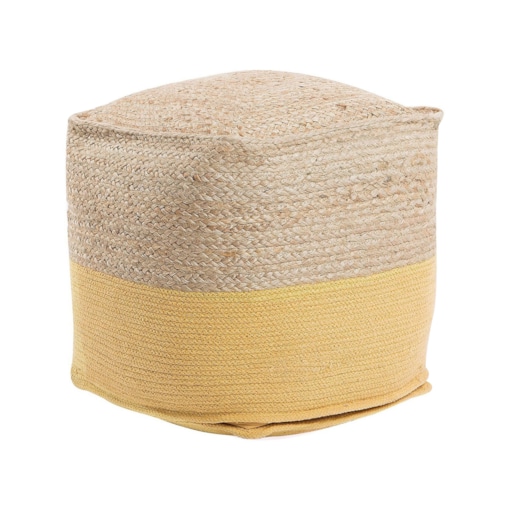 Puf 44 x 44 x 44 cm żółty KIRAMA