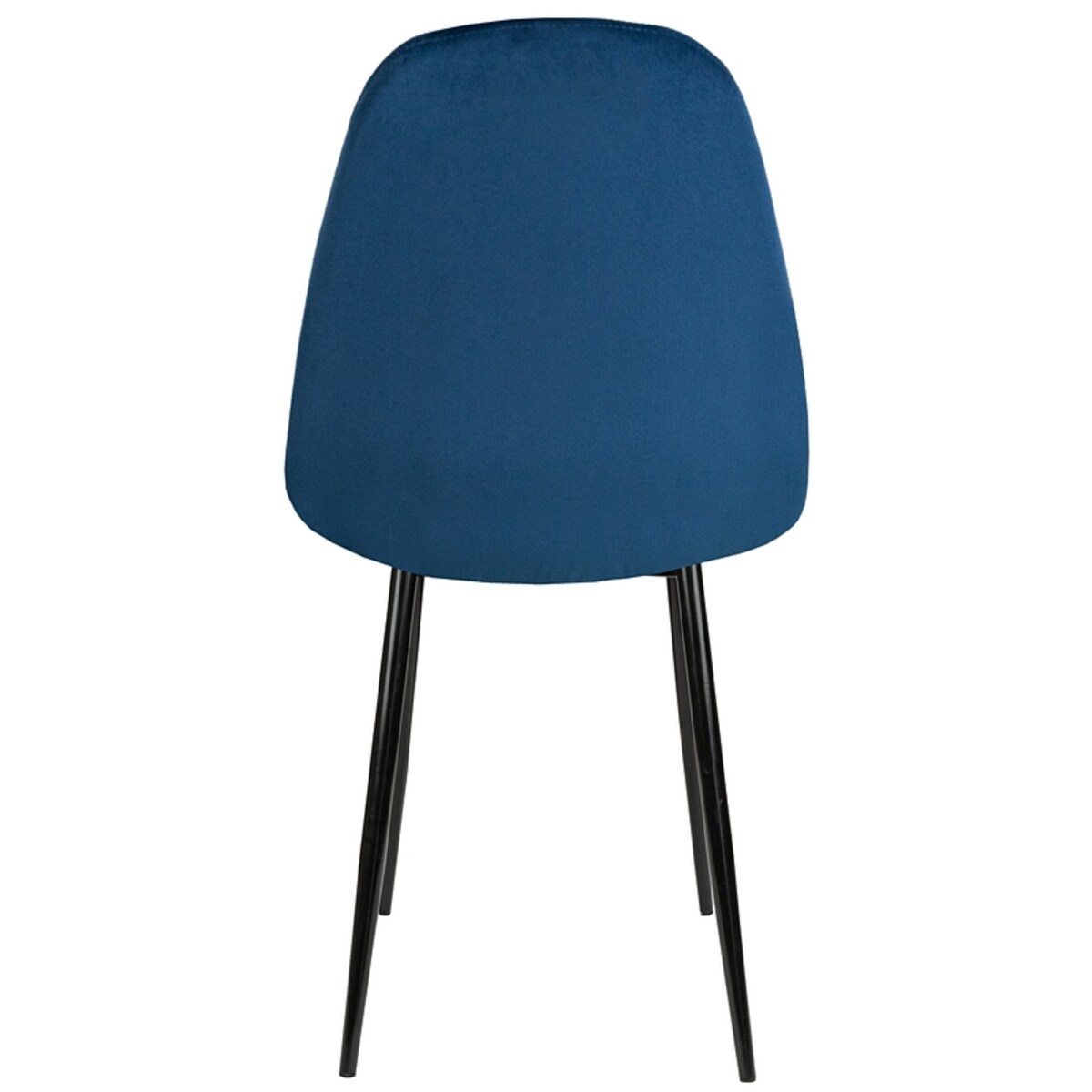 Krzesło tapicerowane granatowe welur nowoczesne pikowane