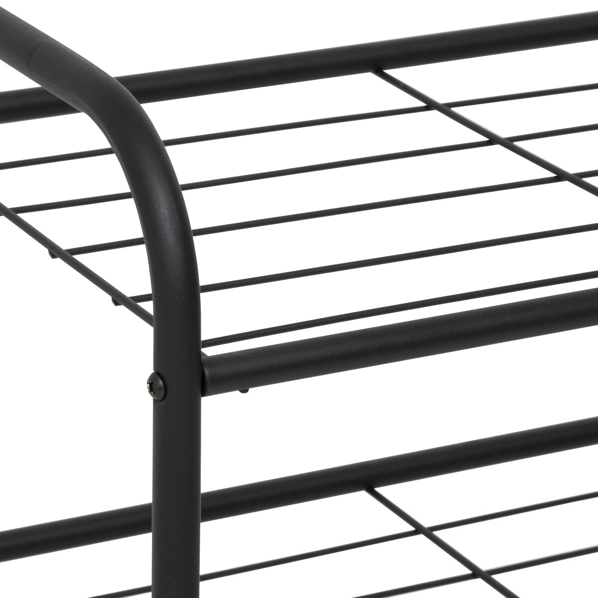 Metalowy stojak na buty METTY, 2 poziomy, 71 cm