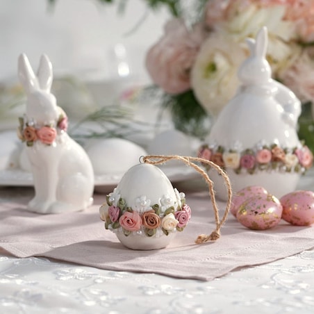 VILLA TIALIA Zajączek porcelanowy 14 cm PRIMAVERA