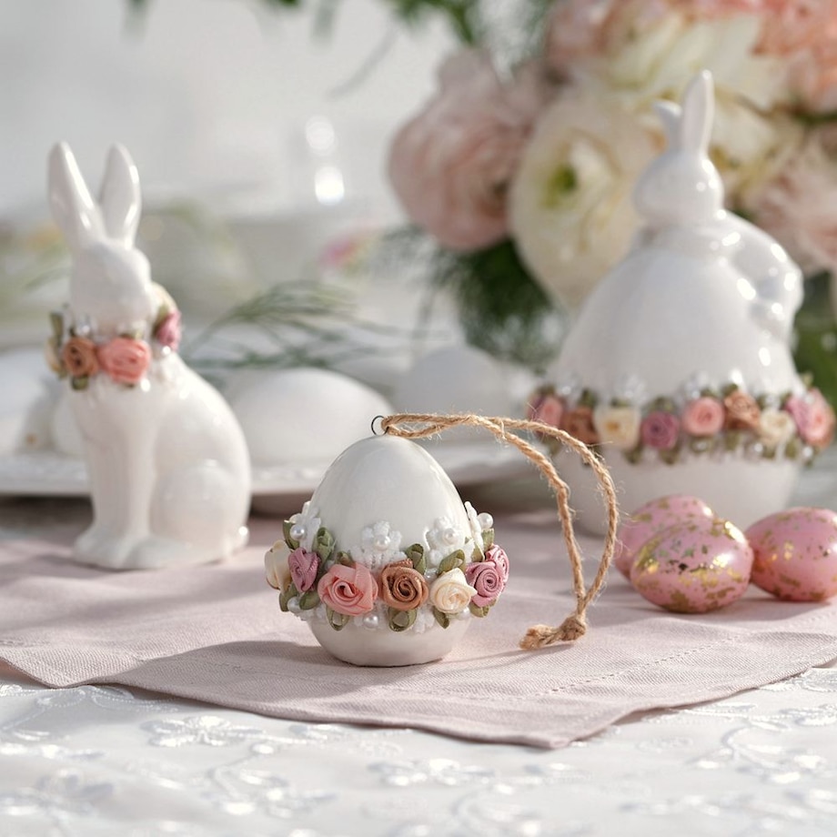 VILLA TIALIA Zajączek porcelanowy 14 cm PRIMAVERA