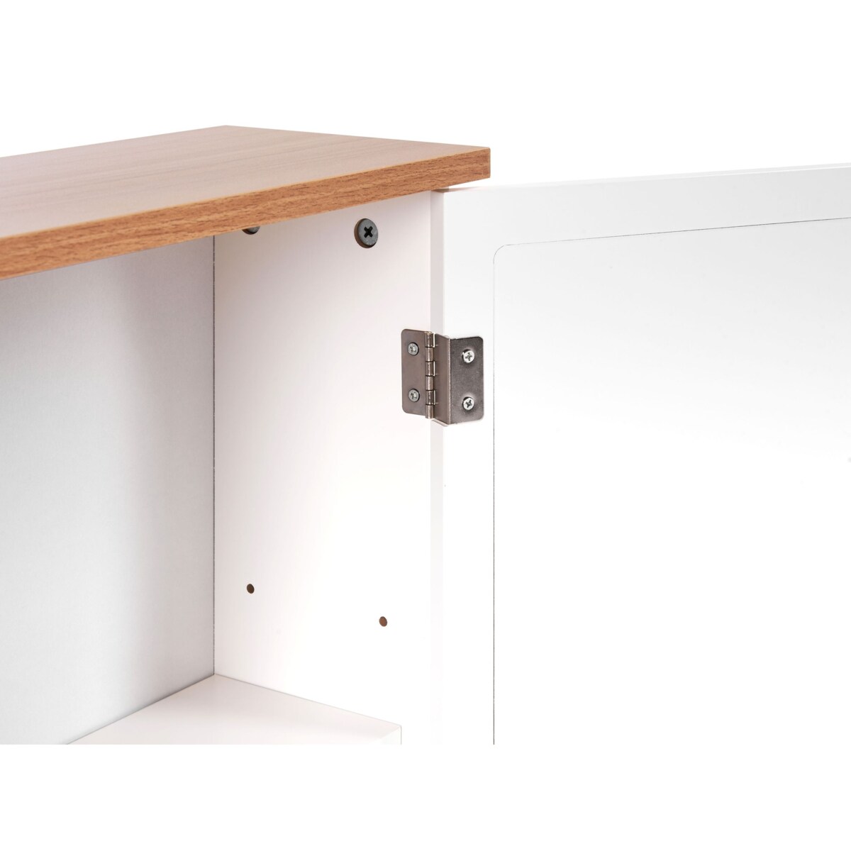 Szafka wisząca łazienkowa z lustrem ALAMOS 65 cm 60 cm Biały