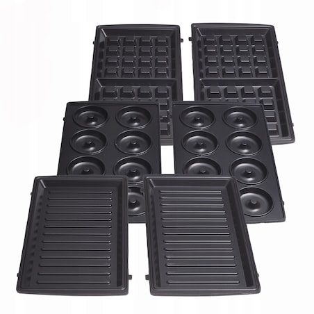 Wielofunkcyjny opiekacz 5w1 grill toster orzeszki gofrownica donut KAMILLE