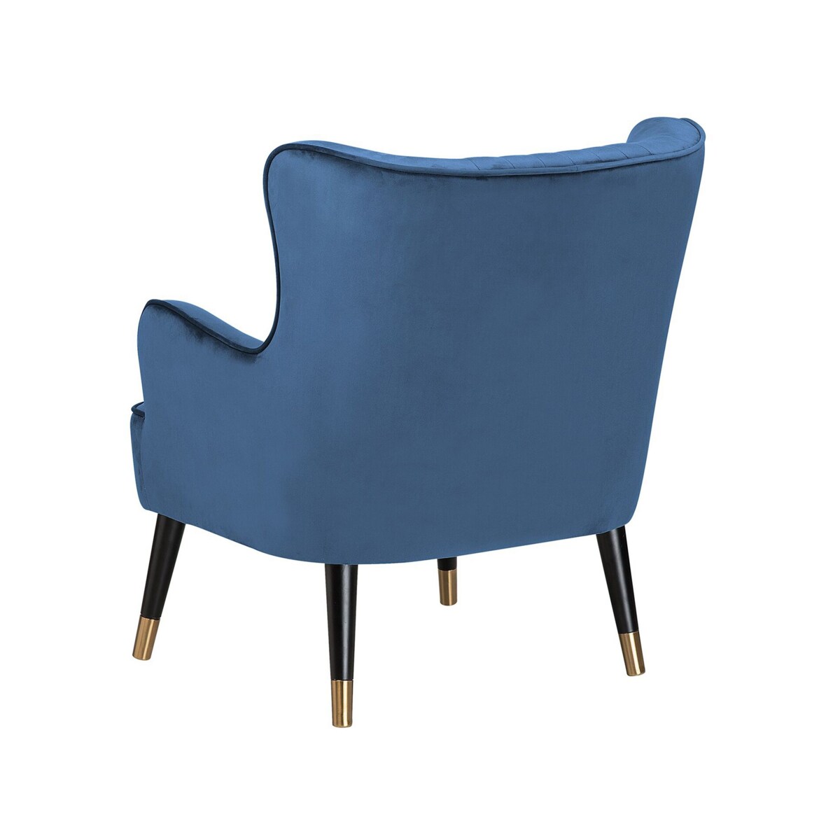 Fotel uszak welurowy niebieski VARBERG