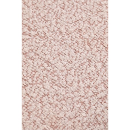 Łóżko z pojemnikiem na pościel, bouclé, blady róż Borzensi, 160x200 cm