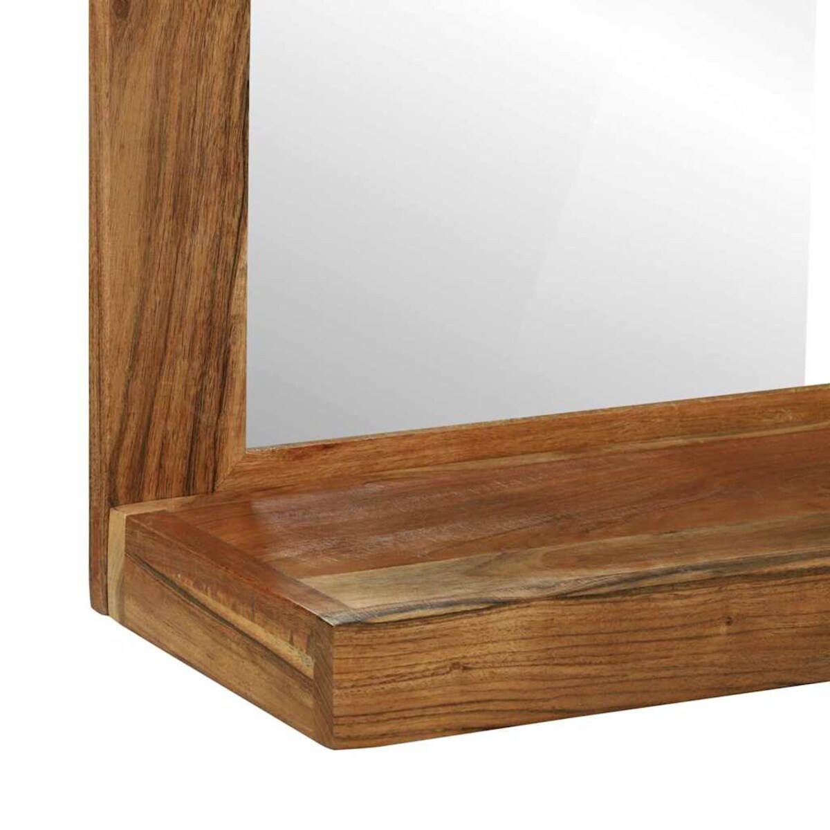 vidaXL Lustro łazienkowe Brązowy 50 x 22 x 70 cm Drewno akacjowe