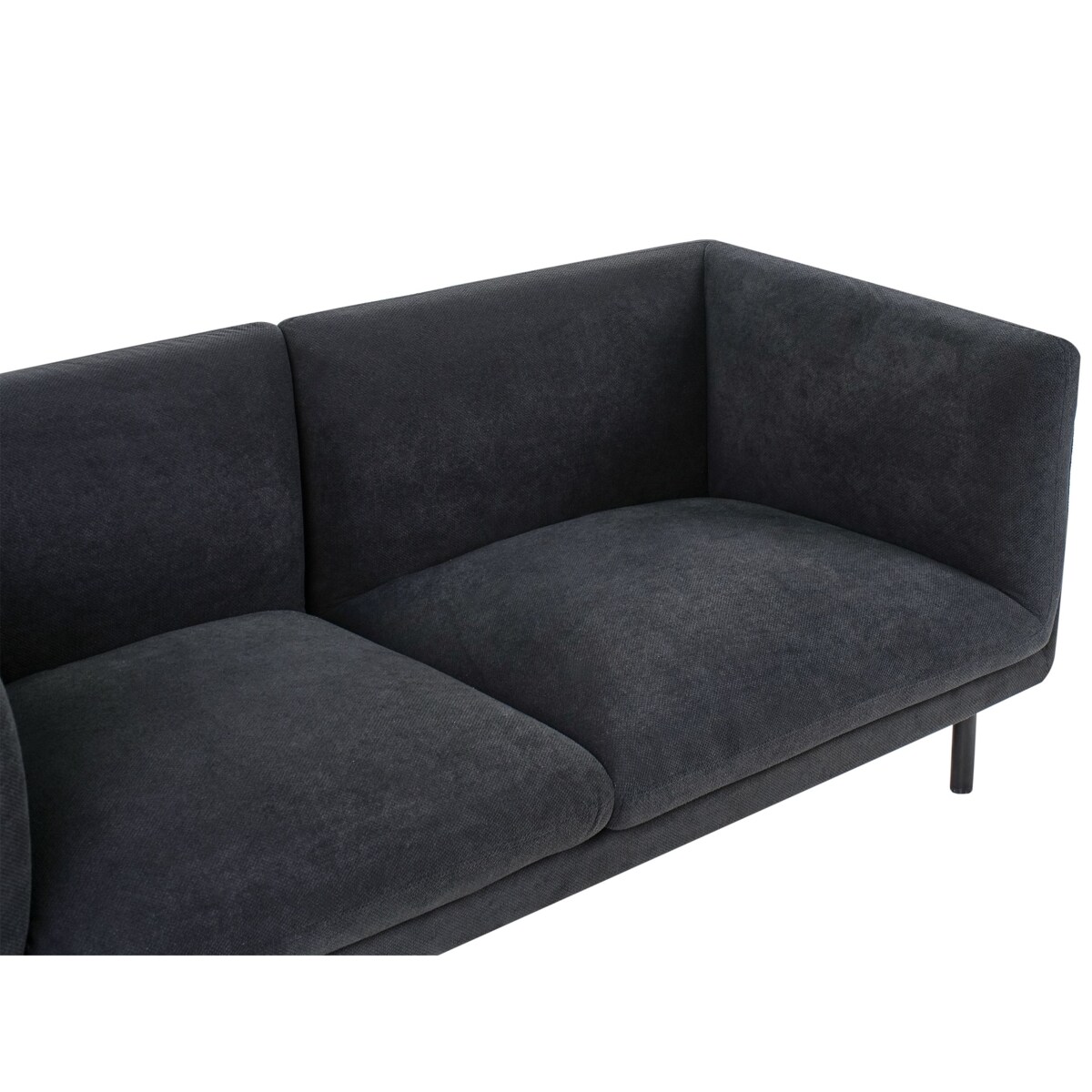 Sofa VORGOD Czarny dla 2 osób