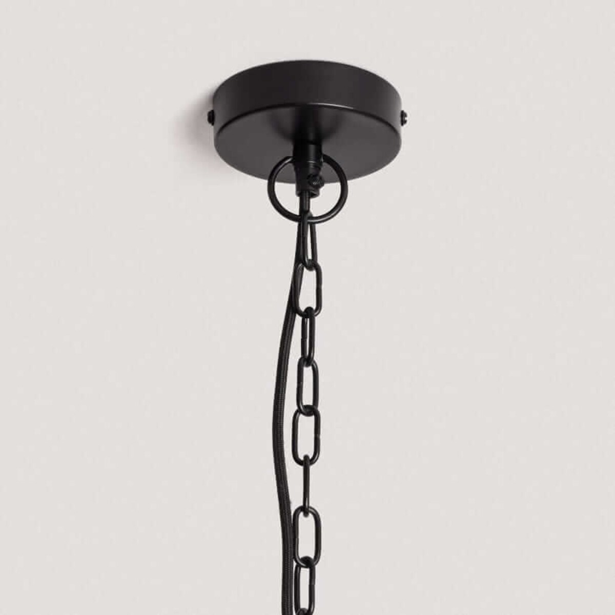 Drewniana lampa wisząca Boho ABR-NLW35-BH-E27 Abruzzo kopuła naturalny