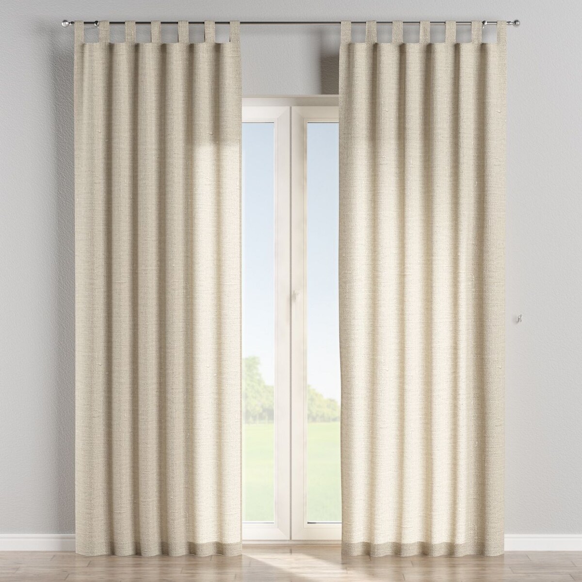 Zasłona na szelkach 1 szt. 130x260 naturalny len