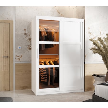 Szafa przesuwna Garderoba DOME 3 120 biały