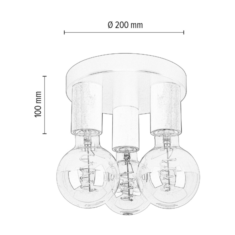 Drewniana Lampa Sufitowa BRITOP Lighting 3xE27 15W LED Dąb Olejowany FSC z Akcentem Czerni Polski Producent 1 szt.