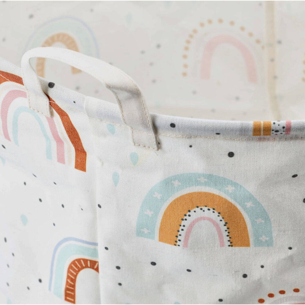 Płócienny kosz z uchwytami RAINBOW, Ø38 x 48