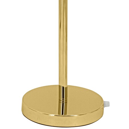 Ażurowa LAMPA stołowa DRS8006/1D TR NET MDECO stojąca LAMPKA biurkowa do gabinetu złota czarna