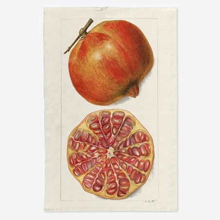 Lniany ręcznik kuchenny - Granat