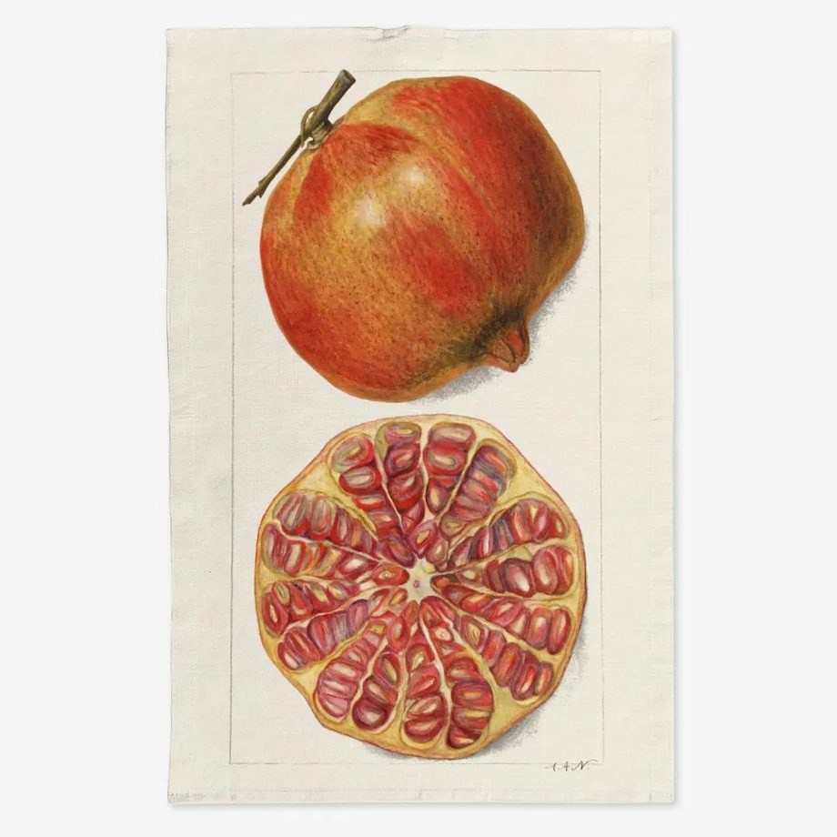 Lniany ręcznik kuchenny - Granat