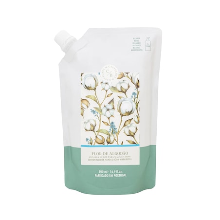 Żel do rąk i ciała Castelbel Cotton Flower Uzupełnienie 500ml