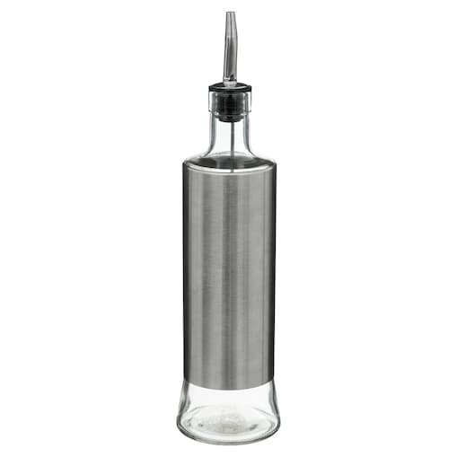 Butelka na oliwę z dozownikiem, szkło + metal