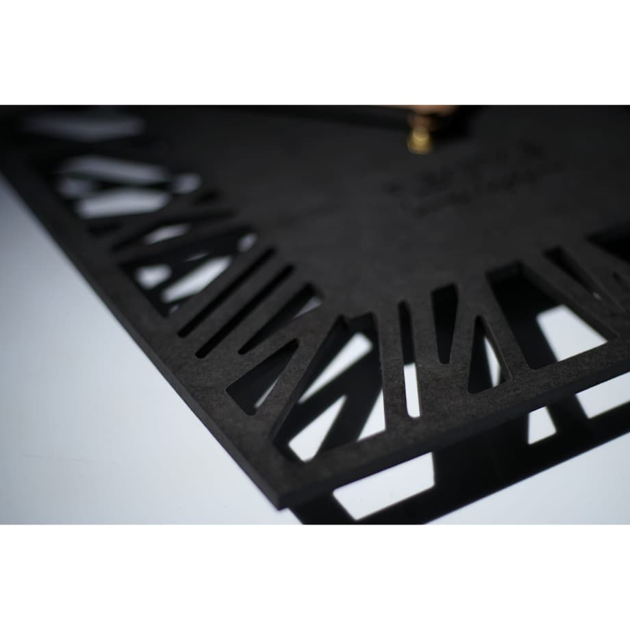 Zegar ścienny Loft Piccolo kwadratowy Czarny 30cm