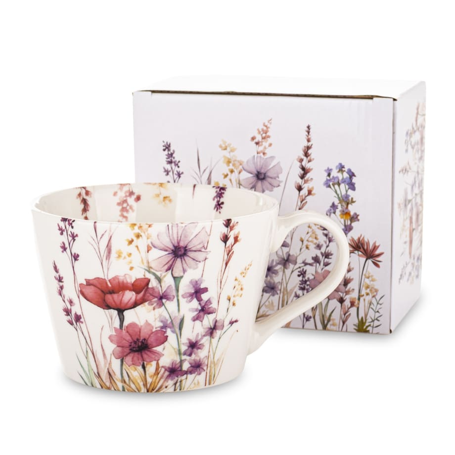 Kubek porcelanowy 450 ml FLORES 8x15x11,5 cm