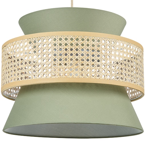 Lampa wisząca LUYANO Rattan Jasnozielony