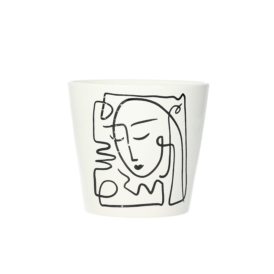 Osłona na doniczkę Face II 12cm, ⌀13 x 12 cm