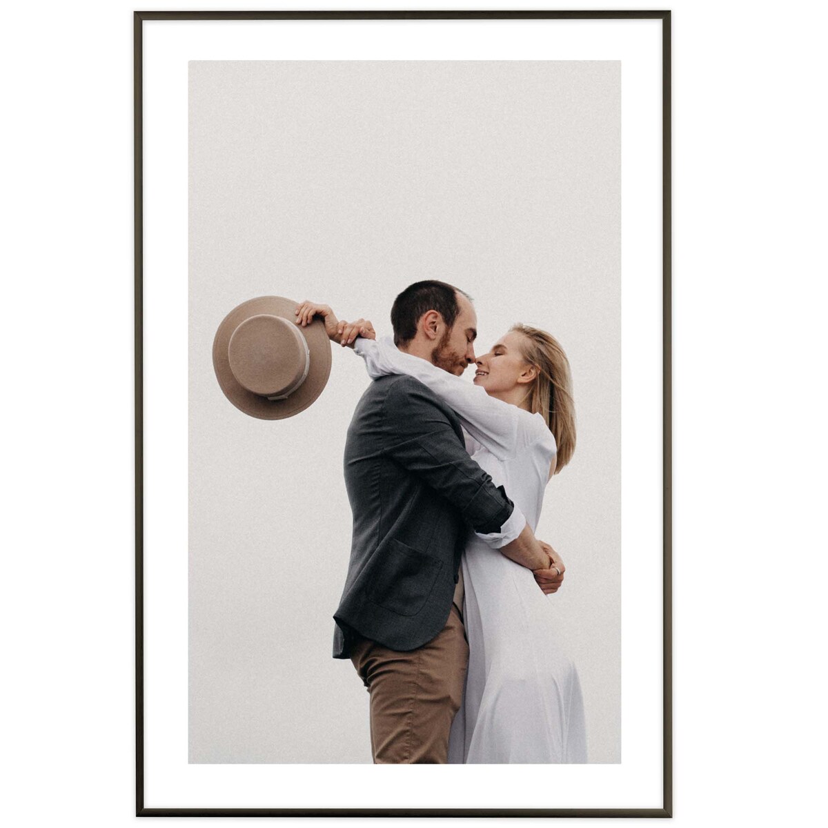 Ramka na zdjęcia 62x93 cm aluminiowa ramka czarna do zdjęć 93x62 cm LUCA®