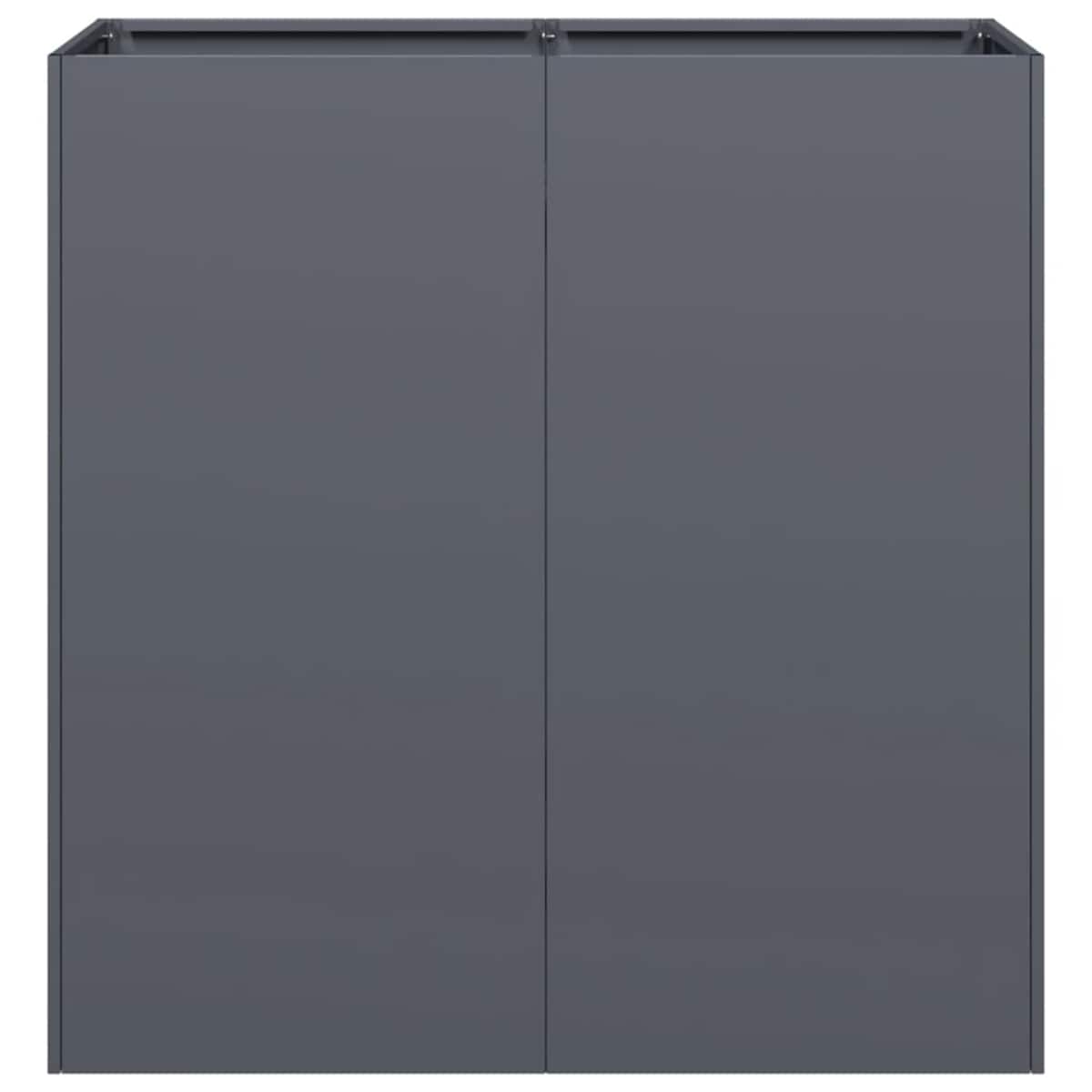 vidaXL Doniczka Antracyt 80x40x80 cm Stal walcowana na zimno