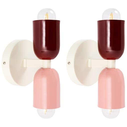 Zestaw 2 lamp ściennych TOPI Metal Kolorowy