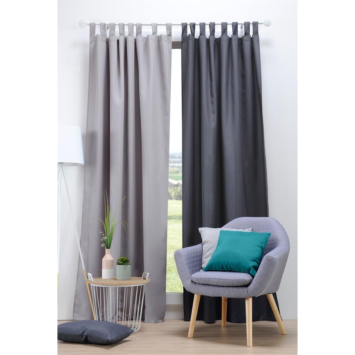 Zasłona na szelkach NELSON, 135 x 260 cm