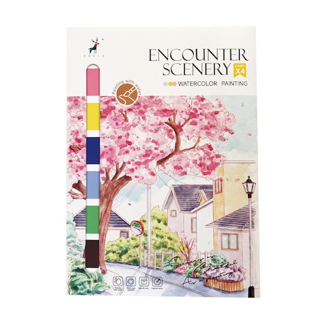 Malowanie akwarelą - Pejzaż miejski - 4 elementy