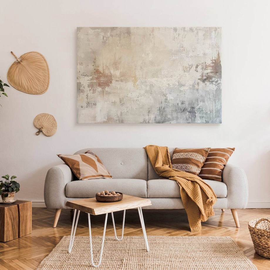 Obraz Na Płótnie Do Salonu Sypialni Betonowa Ściana Abstrakcja 70x50cm