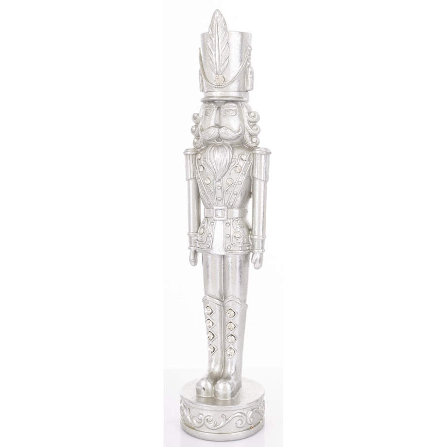 Figurka - Dziadek do orzechów 43x9,5x9 cm SILVER
