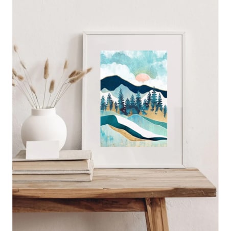 Poster Story, Plakat, Obraz - Abstrakcyjny Las w Górach No1, wymiary 70 x 100 cm