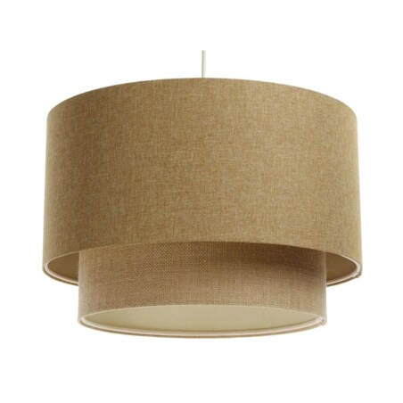 Lampa wisząca ERUTAN DOUBLE 40 żółta/beżowa