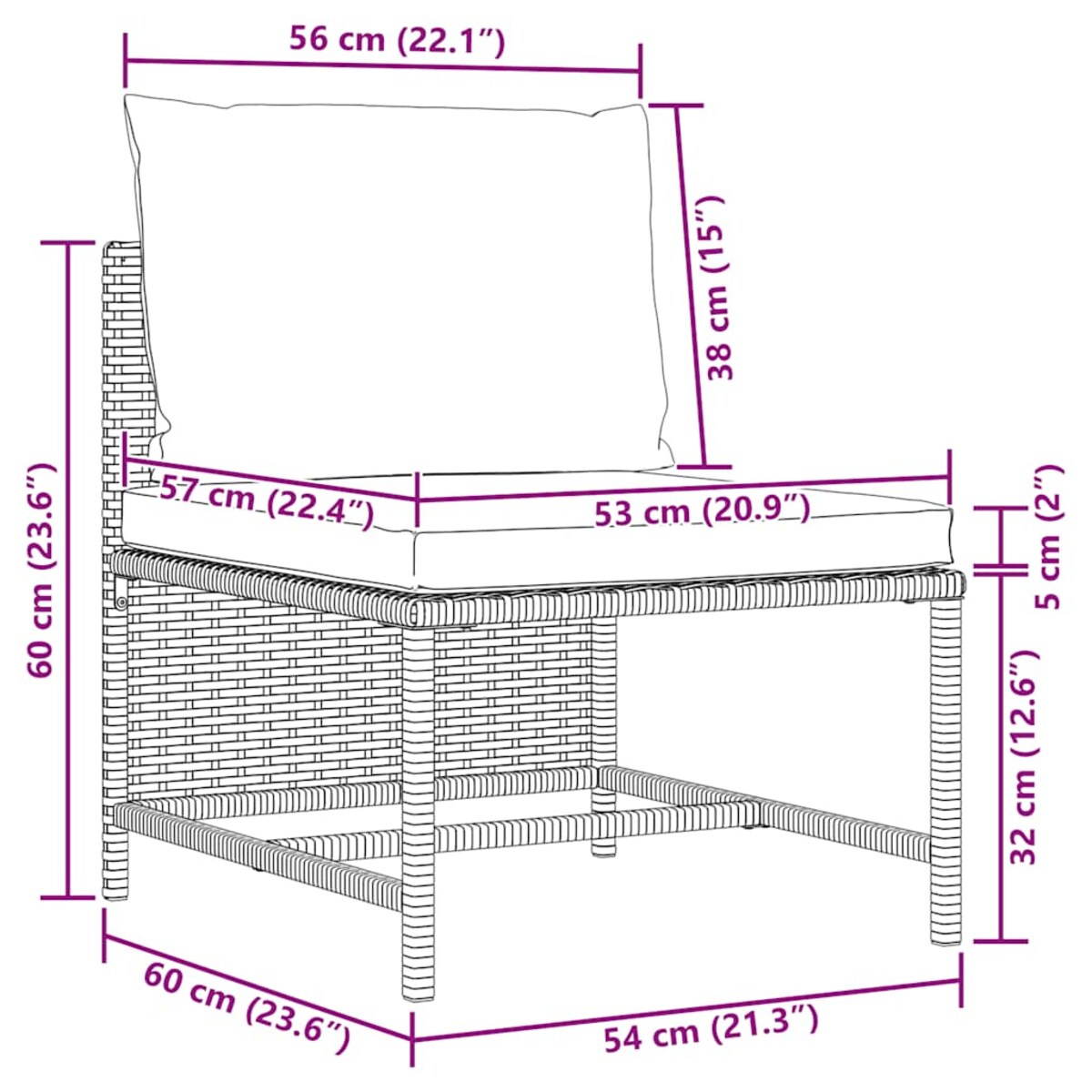 vidaXL 3-cz. zestaw wypoczynkowy do ogrodu, poduszki, czarny rattan PE