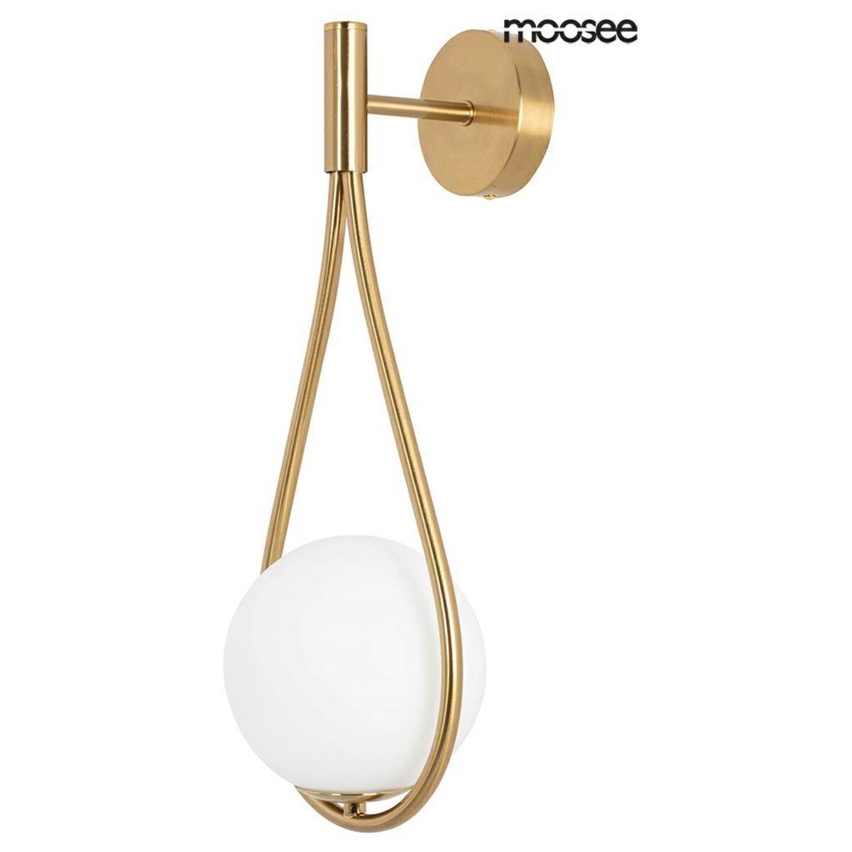 Lampa ścienna w kształcie łezki Roma MSE010400204 złota