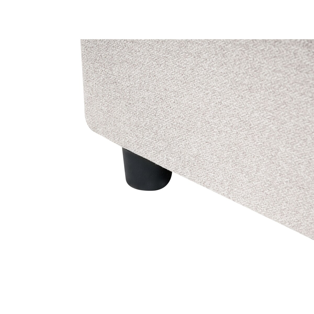 Łóżko z szufladami bez zagłówka PRADES 140 x 200 cm Jasnobeżowy