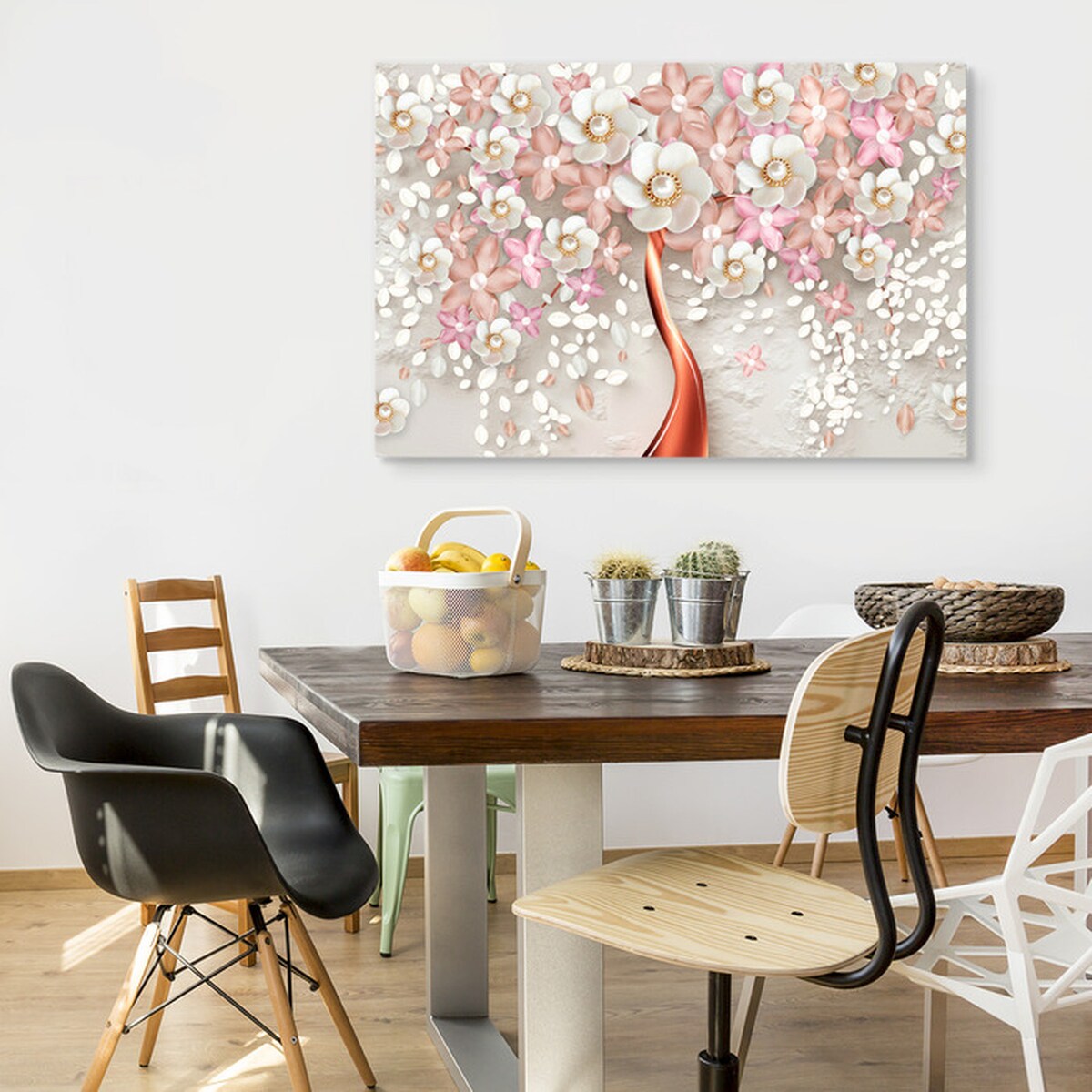 Obraz Abstrakcyjne Drzewo Z Perłami 3D 70x50cm