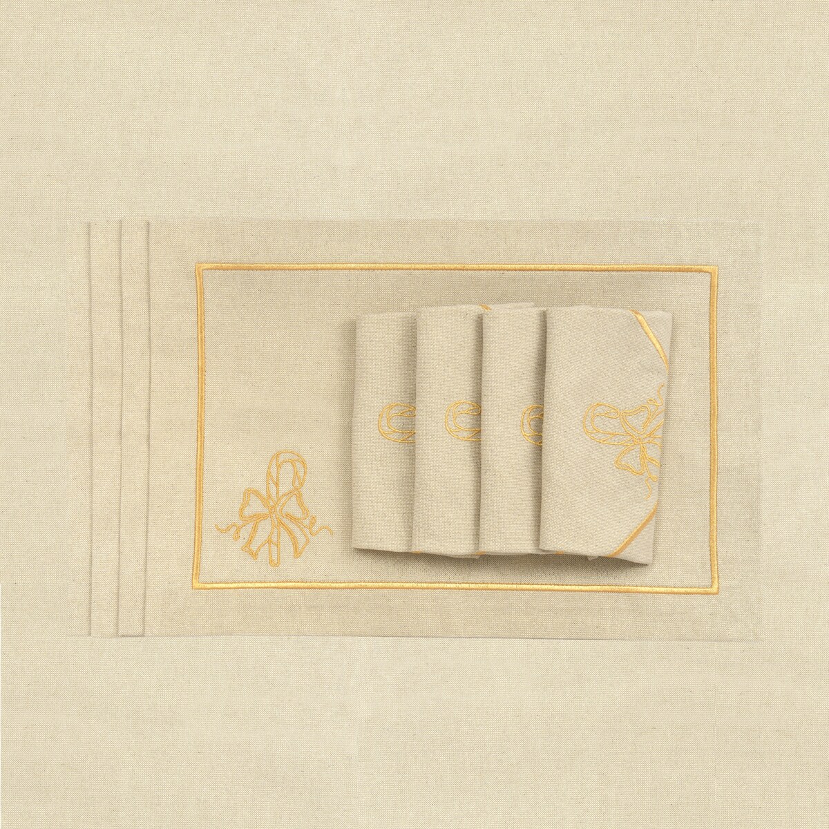 Podkładki Jingle Bells Goldenline - 6 sztuk