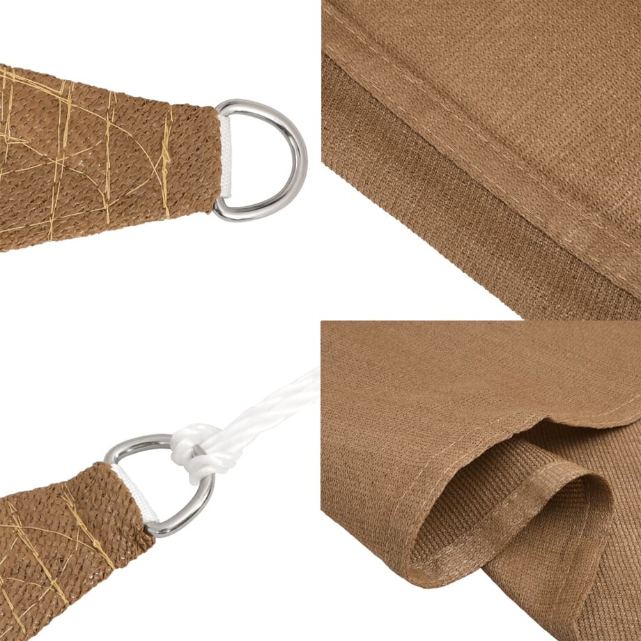 vidaXL Żagiel przeciwsłoneczny, 160 g/m², kolor taupe, 4/5x3 m, HDPE